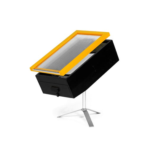 Solvaxsmältare med stativ